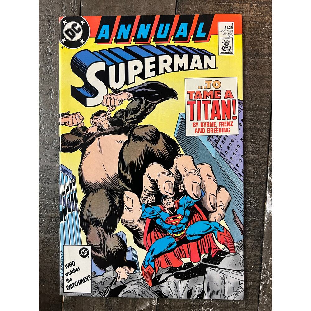 VINTAGE 1987 DC "SUPERMAN ANNUAL" #1 - NM/Uncommon - FIRST ISSUE!